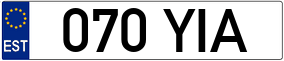 Trailer License Plate